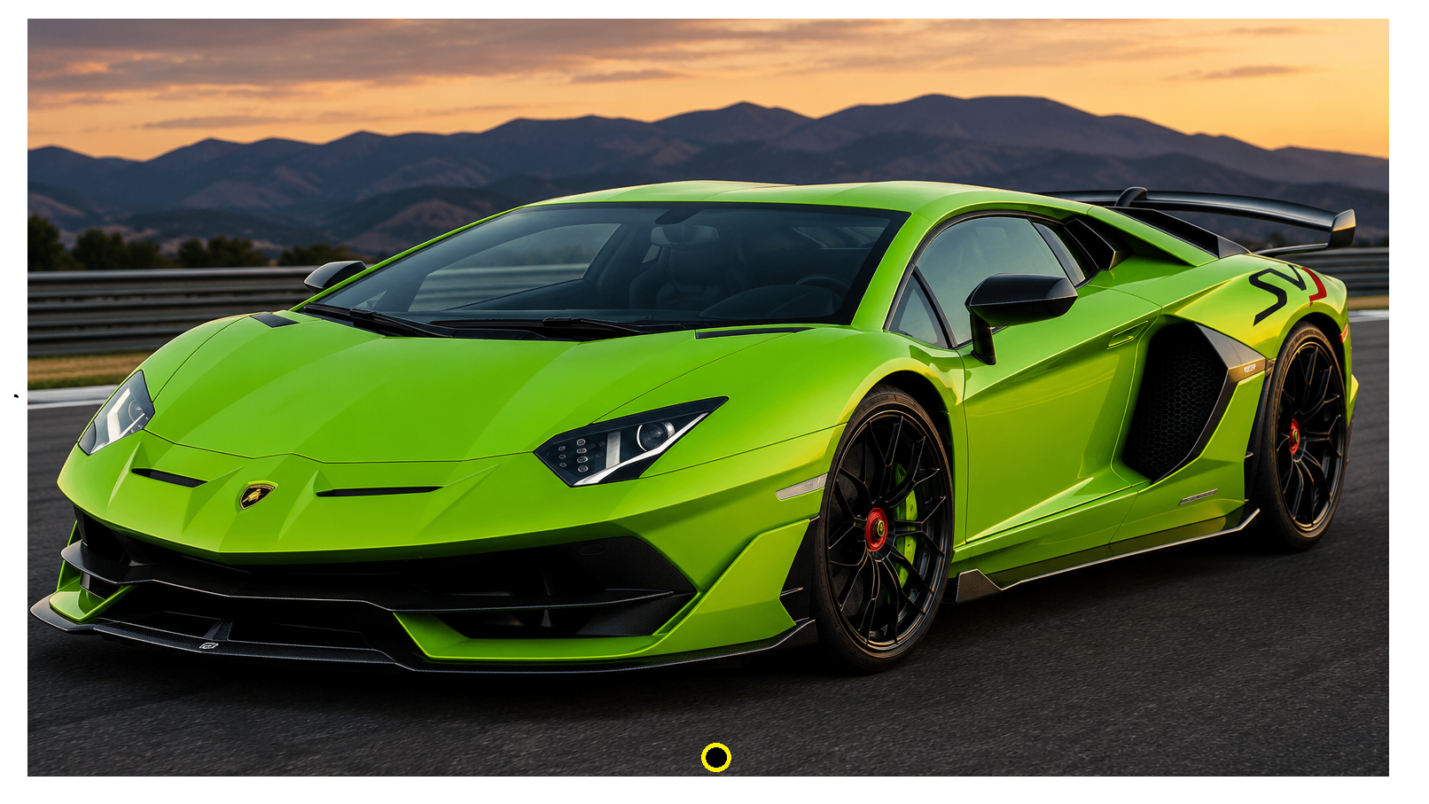 Lime Lamborghini